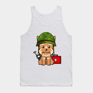 Cute Yorkshire Terrier is a medic Tank Top